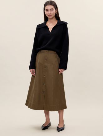 Rebecca Taylor Aria Twill Skirt