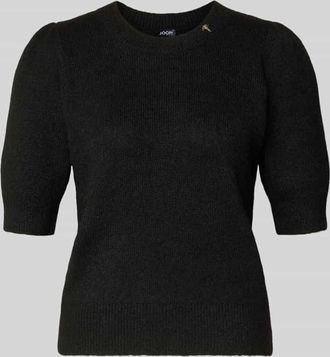 Joop Strickpullover mit gerippten Abschl&uuml;ssen Modell Kylie in Black, Gr&ouml;&szlig;e 34