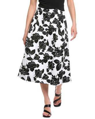 Carolina Herrera Floral Mid Skirt