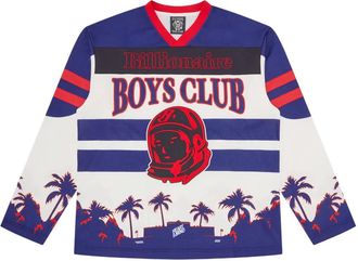 Billionaire Boys Club Stadium Hockey striped graphic jersey - Wit