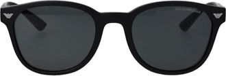 Emporio Armani Stijlvolle zonnebril met 0Ea 4225U model - Heren - Zonnebrillen - Zwart - 53 MM - Accessoires