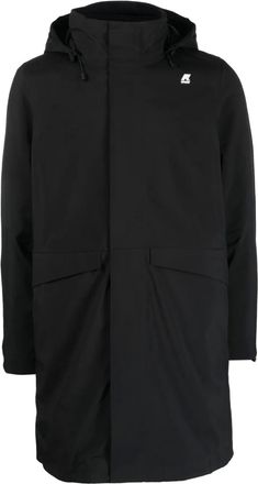 K-Way Piumino Thomal con logo goffrato - Nero