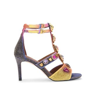 Kurt Geiger Womens Velvet Gem High Gladiator Sandals - Multicolour - Size UK 4