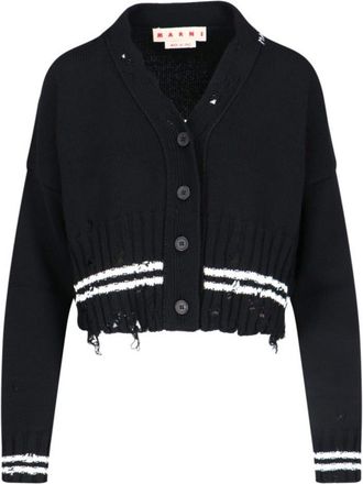 Marni V-Neck Cardigan - Black