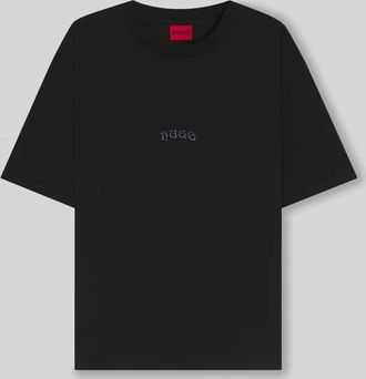 HUGO BOSS Oversized T-Shirt aus reiner Baumwolle Modell DASU in Black, Größe XXL