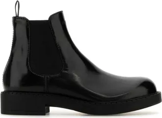 Prada Black Slip On Boots
