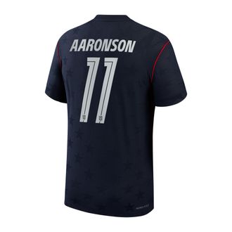 Nike Brenden Aaronson USMNT 2026 Match Away Nike Mens Aero-FIT Soccer Jersey in Blue | NN203993641-USM