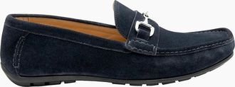 Loake Mens LOAKE HAWTHORN DRIVER SHOE NAVY SUEDE - Size: 10