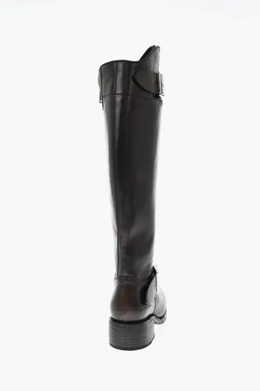 Dsquared2 Stivali Alti HEELED in Pelle con Zip Interna Dsquared2
