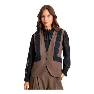 In Front IN Front, Donna, Giacche, Marrone, 2Xl, new