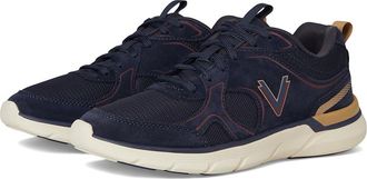 Vionic Walk Parkside Womens Walking Shoes Navy Cherry : 6.5 M, Suede