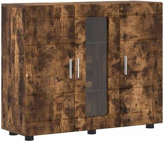 vidaXL Sideboard Smoked oak 55.5 x 29 x 100 cm Engineered wood vidaXL