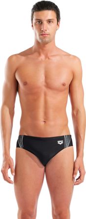 Arena Badehose ARENA M ARENA SWIM BRIEFS, Herren, Gr. 9 (XXXL), N-Gr, schwarz, sage, Obermaterial: 80% Polyamid, 20% Elasthan, Badehosen Badehose