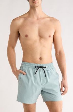 Volcom Lido Solid Swim Trunks in Chambray at Nordstrom Rack, Size Xx-Large