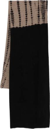 Suzusan Sciarpa con fantasia tie dye - Nero