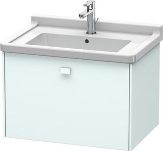 Duravit Duravit Brioso Neceser De Pared 67,0 X 46,9 Cm, 1 Extra&iacute;ble, Para Lavabo Starck 3 030470, Color (frente/cuerpo): Azul Claro Decoraci&oacute;n Mate, Mango Azu