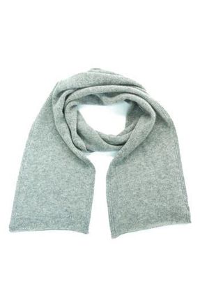 Portolano Cashmere Jersey Scarf in Light Grey at Nordstrom Rack