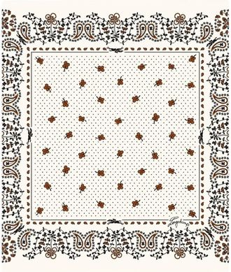 Longchamp French Bandana Silk Scarf 50 - Dames - Zijden sjaals - Wit - ONE Size - Accessoires