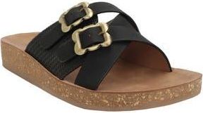 Seven 7 Double Strap Sandal in Black at Nordstrom Rack, Size 10