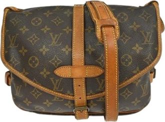 Louis Vuitton Pre-owned Cross Body Bags, unisex, Brown, Size: ONE SIZE Pre-owned Saumur Handbag