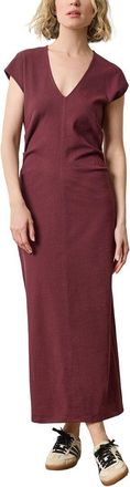 Lilla P Slim Fit Side Tuck Maxi Dress