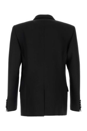 Valentino Garavani Mens Black Polyester Blend Jacket Nero Giacche E Gilet