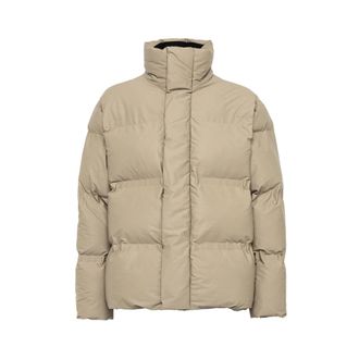 Rains Puffer Down Jas - Heren - Gewatteerde jassen - Beige - XS - Polyester - Jassen