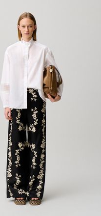 Claudie Pierlot Chemise coton col volant&eacute;