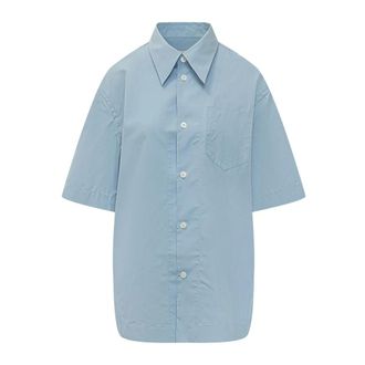 Ami Short Sleeve Shirt - Heren - Korte mouwen Overhemden - Blauw - M - Overhemden