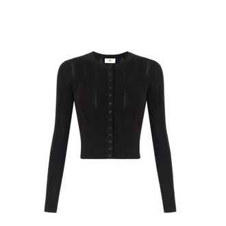 Elisabetta Franchi Dames, Truien, Zwart, Maat: XS