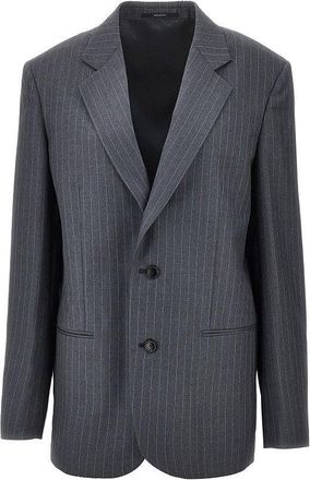 Gucci Pinstriped wool oversized jacket Woman 38