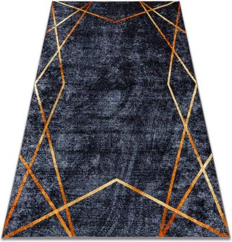RugsX MIRO 51233.810 washing carpet Geometric anti-slip - dark grey grey 200x290 cm