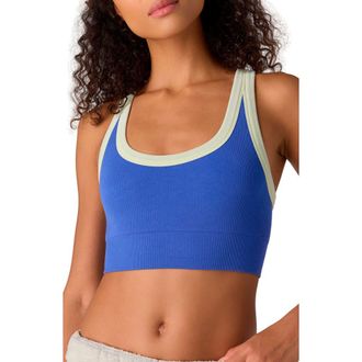 Free People FP Movement Go To Colorblock Sports Bra in Electric Shock Combo at Nordstrom, Size X-Large