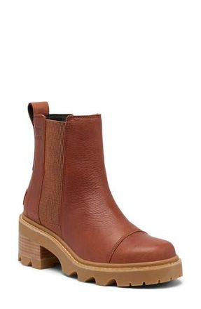 Sorel Joan Now Waterproof Chelsea Boot in Rustic Brown/Gum at Nordstrom Rack, Size 6