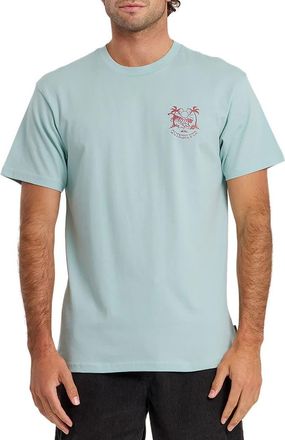 Quiksilver In the Wild Cotton Graphic T-Shirt in Blue Haze at Nordstrom, Size Xx-Large