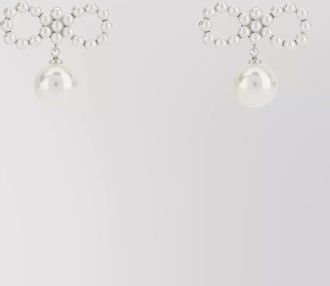 Self Portrait stud earrings clustered beads pearl detail