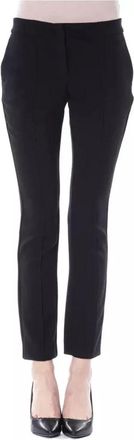 Byblos Klassieke Zwarte Skinny Broek - Dames - Slim Fit Broeken - Zwart - XS - Polyester - Broeken