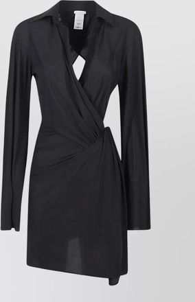 Amazu&igrave;n ines wrap dress long sleeves cutout back