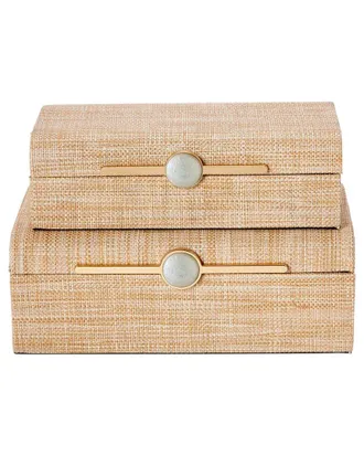 Tozai Home Home Set Of 2 Grass Boxes