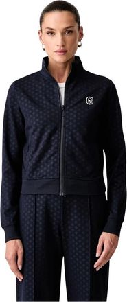 Guess Ariel Zip-through - Dames - Vesten met rits - Blauw - M - Polyester - Hoodies & sweatvesten