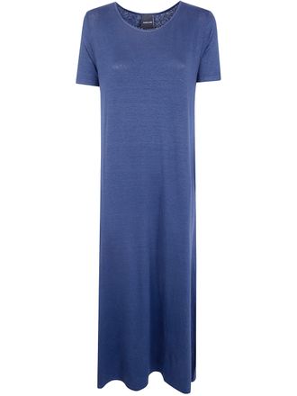 Anneclaire Jersey Linen Short Sleeves Long Dress