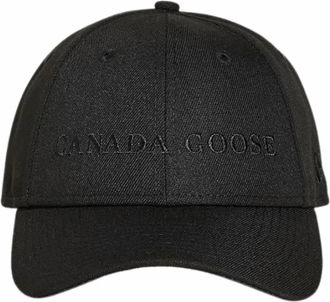 Canada Goose Mens Wordmark Adjustable Cap In Black