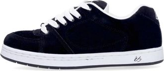 eS Zwarte Skate Schoenen met Logo Borduurwerk - Heren - Sneakers - Zwart - 42 EU - Su&egrave;de - Schoenen