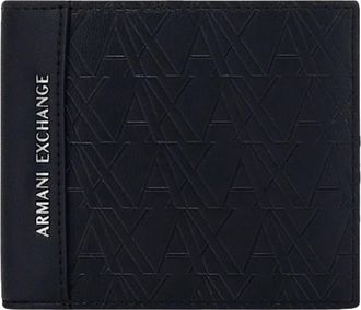 A|X Armani Exchange Bi-fold portemonnee - Heren - Accessoires - Zwart - Maat: ONE Size Leer