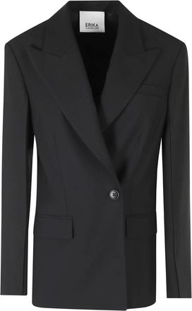 Erika Cavallini Semi Couture Donna, Giacche, Nero, XS, new
