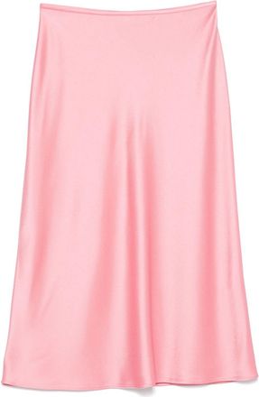 Blumarine satin midi skirt - Pink