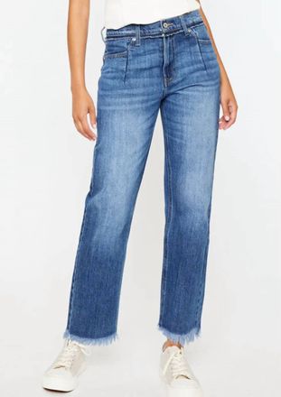 Kancan High Rise Slim Straight Leg Jean In Blue