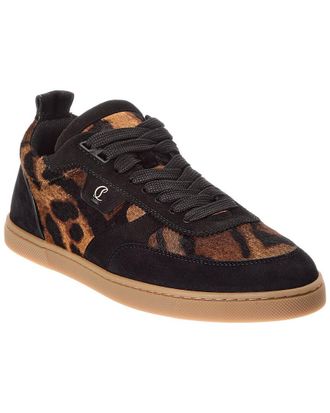 Christian Louboutin Tutti Rui Haircalf & Suede Sneaker