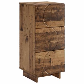 vidaXL Aparador Madera Envejecida 33,5 X 34,5 X 75 Cm Vidaxl