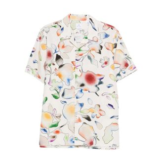 Paul Smith Short Sleeve Shirts, male, Multicolor, XL, Printed Shirt